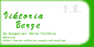 viktoria berze business card