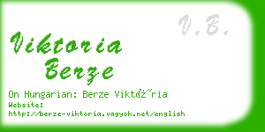 viktoria berze business card